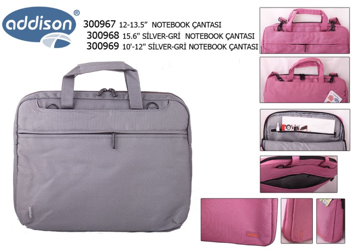 Addison 300968 15.6’’ Gümüş Gri Notebook Çantası