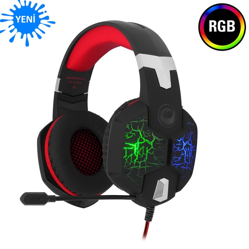 Gamemax FHP-G1425R RGB Titreşimli Gaming Oyuncu Kulaklı