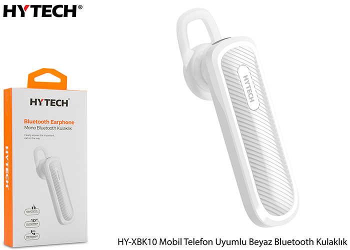 Hytech HY-XBK10 Mobil Telefon Uyumlu Beyaz Bluetooh kulaklık