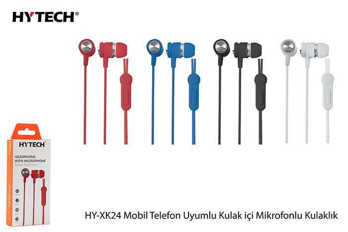 Hytech Hy-XK24 Beyaz Mobil Telefon Uyumlu Kulak İçi Mikrofonlu Kulaklık