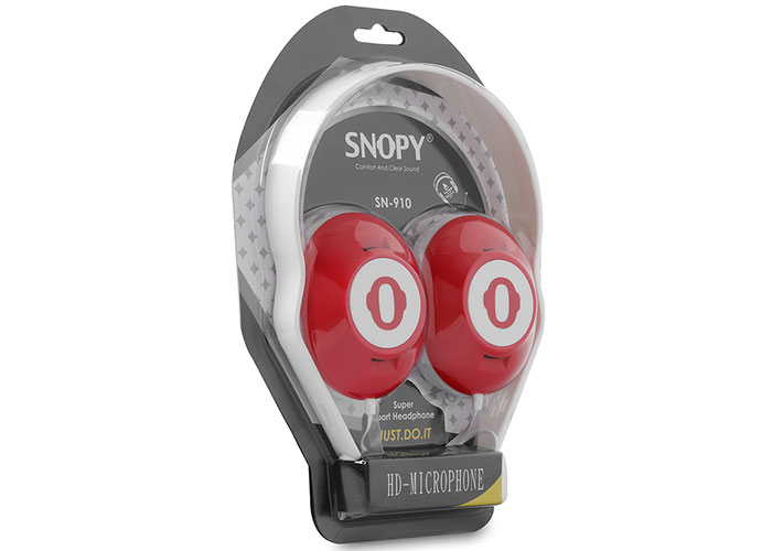 Snopy SN-910 Kırmızı Multimedia Mikrofonlu Kulaklık