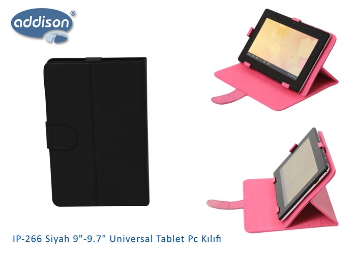 Addison IP-266 Siyah 9’’-9.7’’ Universal Tablet Pc Kılıf