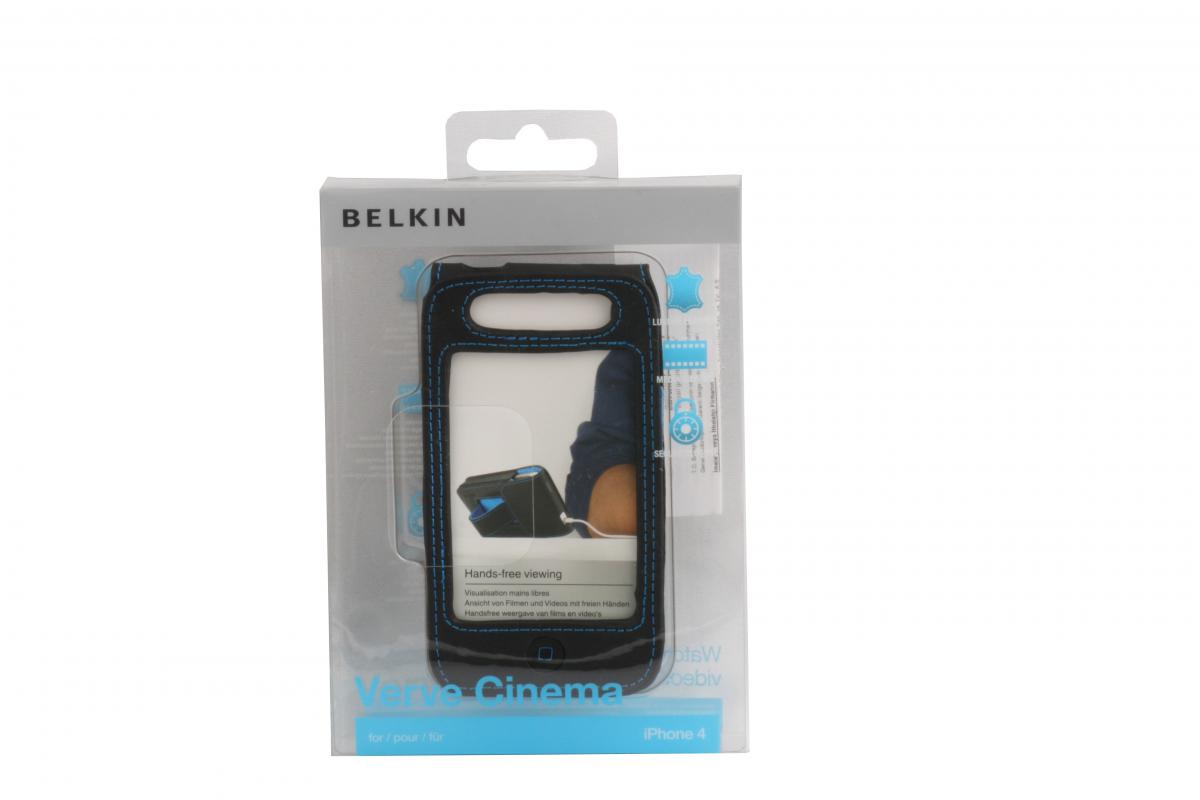 Belkin F8Z636CW İphone  4 Cİnema Deri Koruyucu Kılıf Siyah