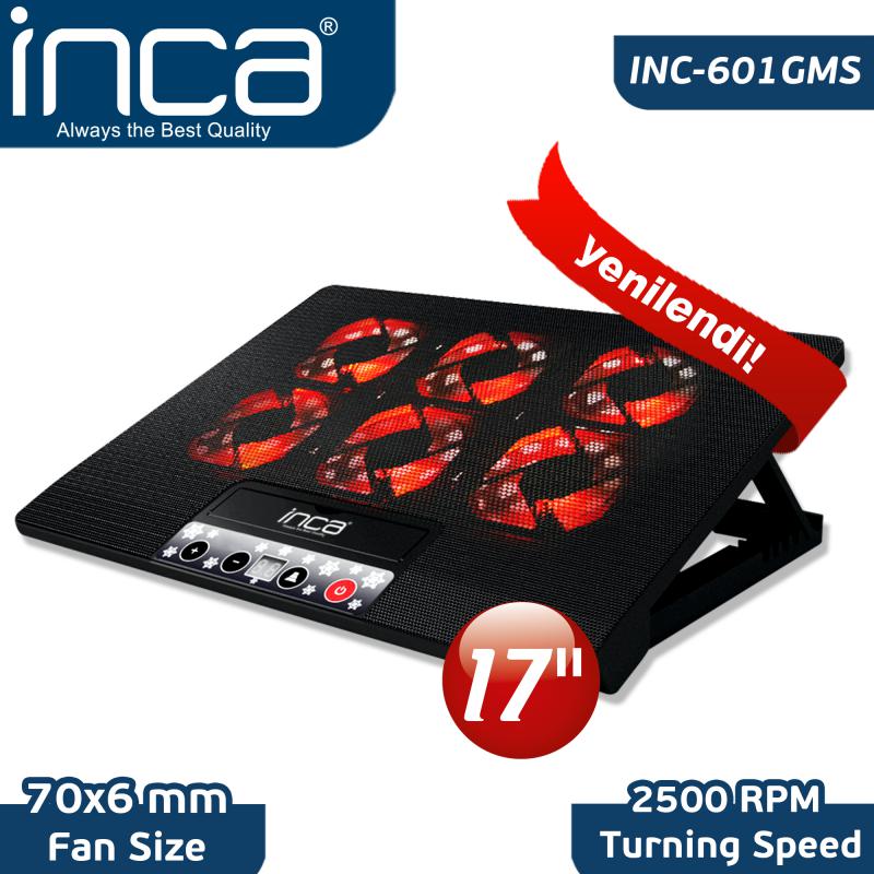 Inca Inc-601GMS 7’’-17’’ 6 Fanlı 2xUSB 6 Kademeli  Notebook Fanı