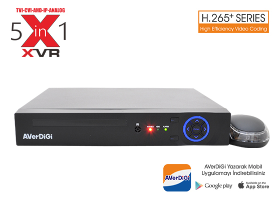 Averdigi Ad-5016E 16Kanal 5Mp Destekli 5M-N XVR H.265 1x6TB Hdmı&Vga&Bnc(Adaptörsüz)