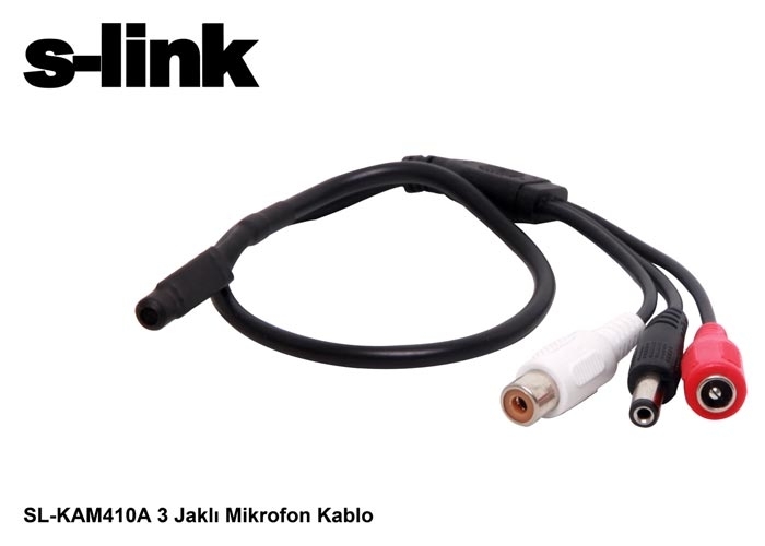 S-link SL-KAM410A 3 Jaklı Kamera Mikrofon Kablosu