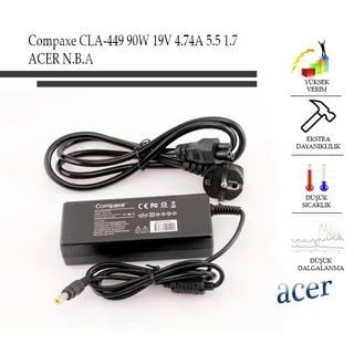 Compaxe Cla-449 19v 7.1a 5.5-1,7 Acer Notebook Adaptör