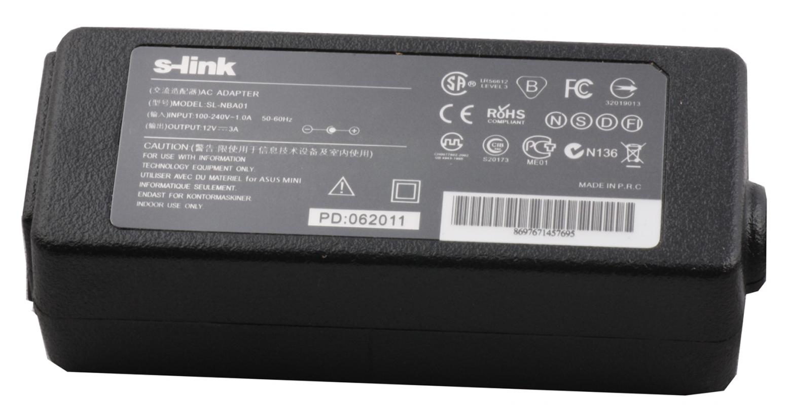 S-link SL-NBA01 44w 12v 3a 4.8-1.7 Notebook Adaptör