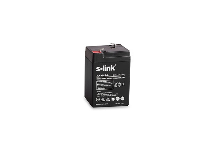 S-link AK-645-a 6v 4.5ah Bakımsız Kuru Akü