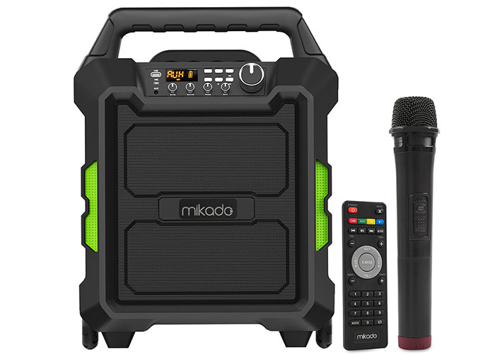 Mikado MD-101KP RMS:80W Kablosuz UHF Mikrofonlu Bluetooth Speaker