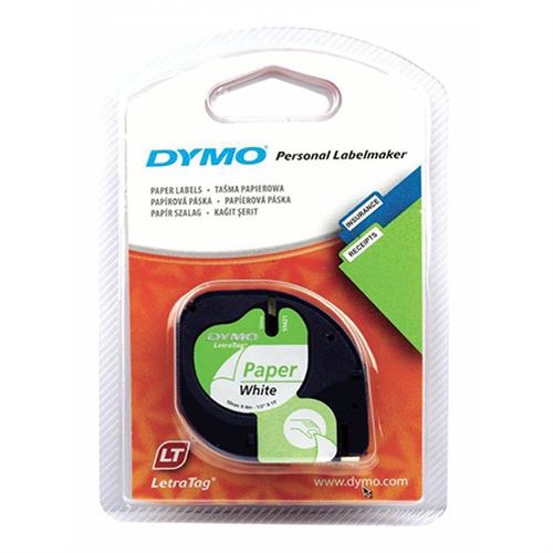 Dymo Letratag Kağıt Şerit 12 mm X 4 Metre Beyaz