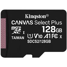 Kingston SDCS2 128GB microSDHC Canvas Select Plus 100R A1 C10 MicroSD Hafıza Kartı