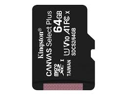 Kingston SDCS2 64GB microSDHC Canvas Select Plus 100R A1 C10 MicroSD Hafıza Kartı