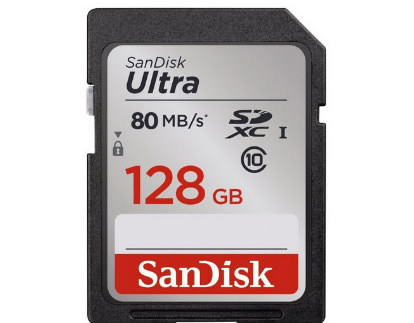 Sandisk SDSDUNC-128G-GN6IN 128GB Ultra SD Kart Class 10 80MB-S