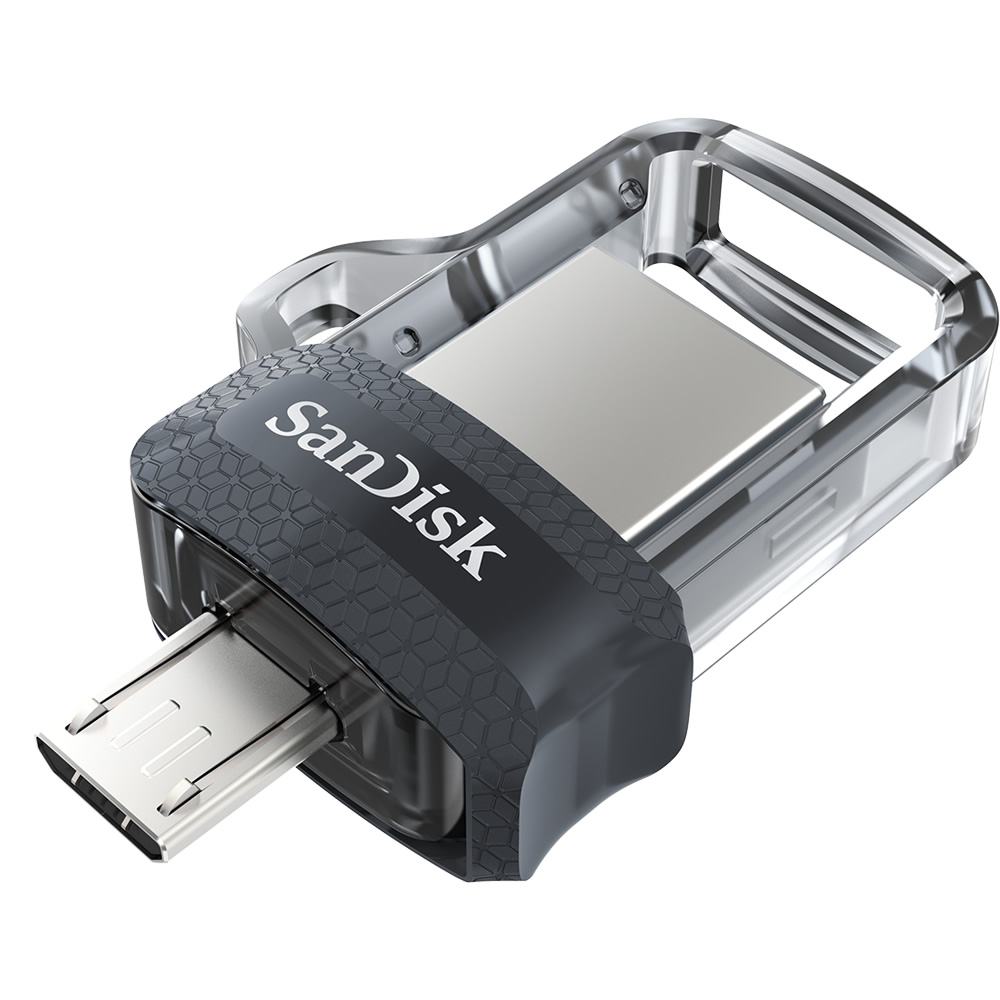 Sandisk SDDD3-128G-G46 128GB Black Dual Drive M3.0 Micro USB Flash Bellek