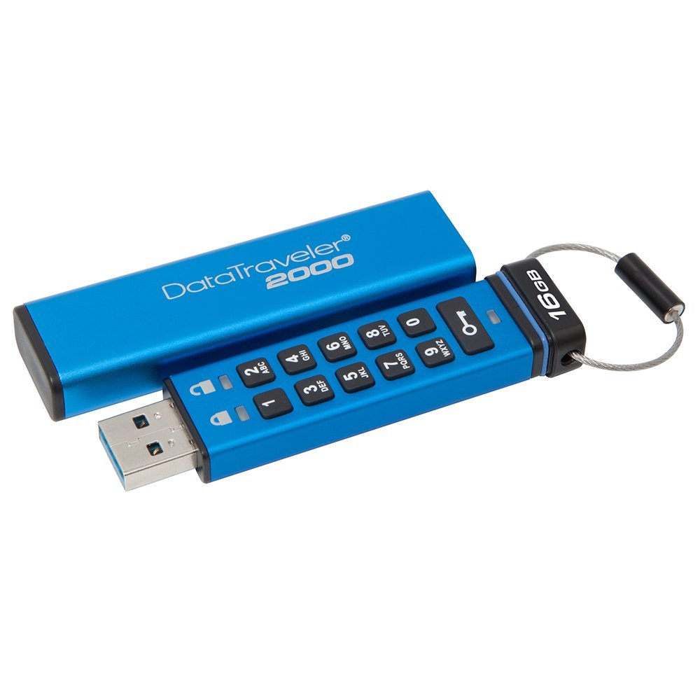 Kingston DT2000 16 Gb USB 3.0 Şifreli 256 bit  AES Hardware Encrypted Flash Bellek