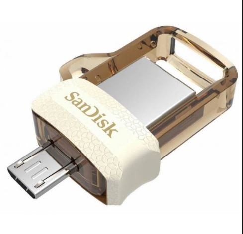 Sandisk SDDD3-032G-G46GW 32GB Gold Dual Drive M3.0 Micro USB Flash Bellek