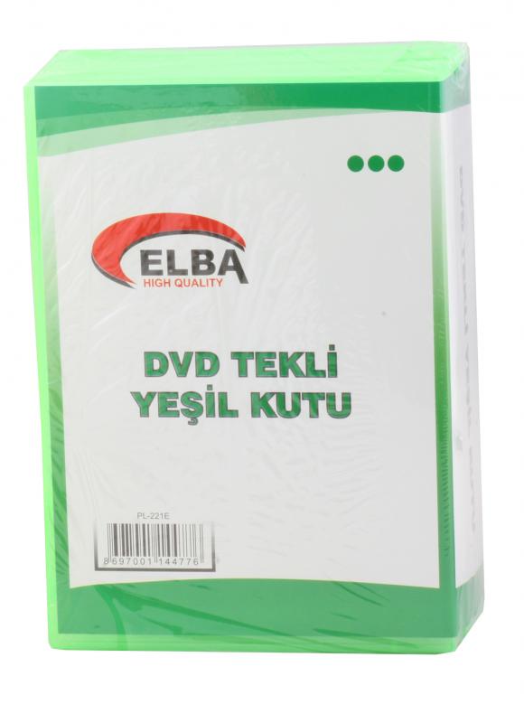 Elba PL-221E Tekli Yeşil Renkli Standart Dvd Kutusu