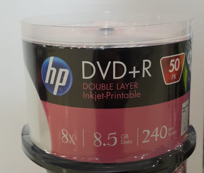 HP DVD+R DL 8.5G Printable 50 Cakebox