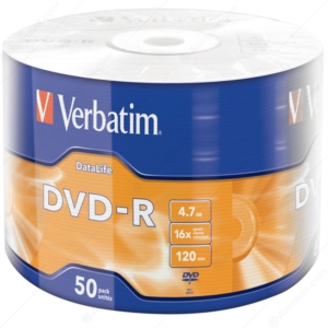 Verbatim 43791 DVD-R  Wrap Matt Silver 16x 4.7 50 li