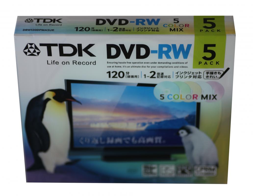 Tdk DVD-RW 4.7GB 120MIN 1-4X 5 li Kutulu Printable