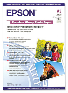 Epson A3 255Gram 20’li Premium Glossy Fotoğraf Kağıdı S041315