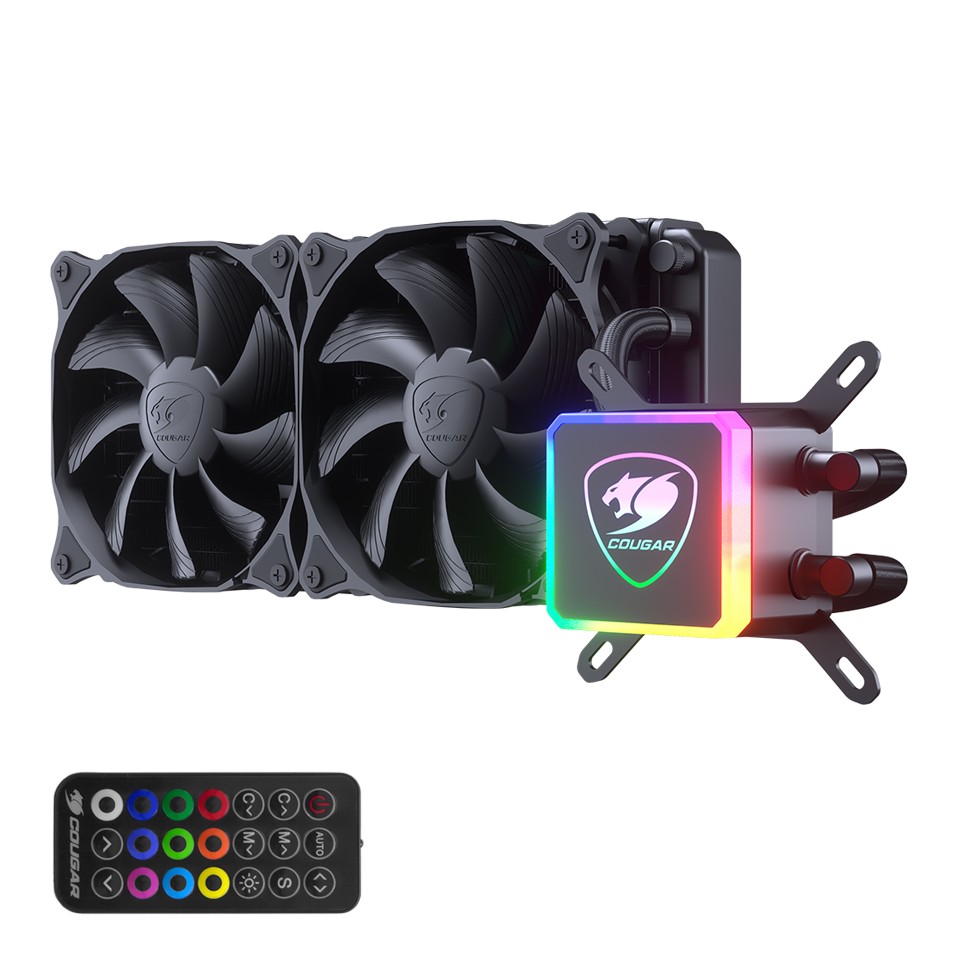 Cougar AQUA 240 RGB Aydınlatmalı Sıvı Soğutma Sistemi (Kumandalı)