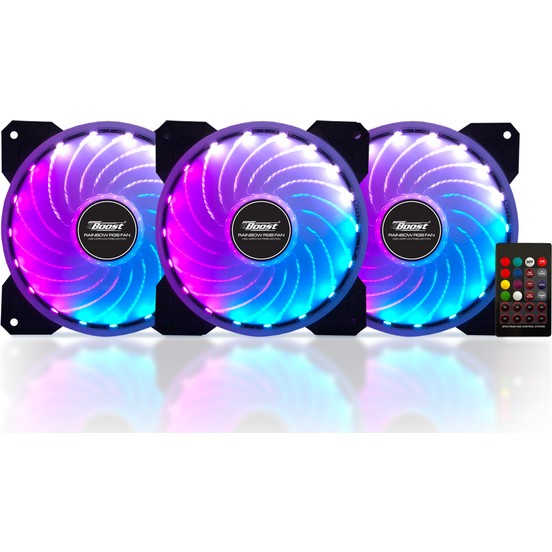 Power Boost Rainbow 3xRGB Fan, 1xFan Control, 1xRe