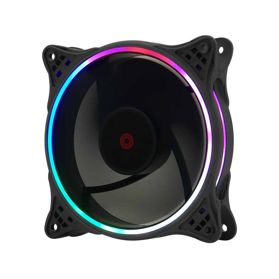 Frisby Fcl-1258b  Dual-Ring Sesiz Led Aydınlatmalı 12Cm (120mm) Kasa Fanı