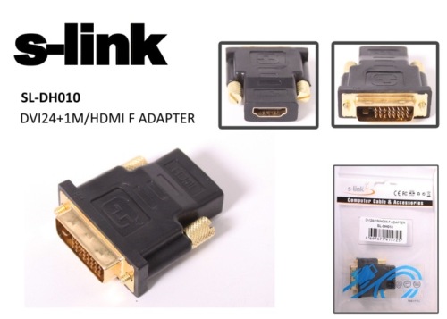 S-link SL-DH010 Hdmı Dişi To Dvı  24+1 Erkek Çevirici