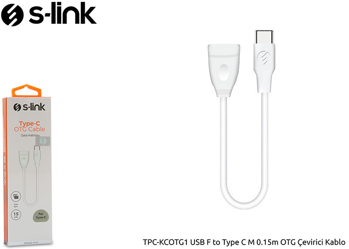 S-link TPC-KCOTG1 Usb F to Type c m 0.15m Otg Çevirici Kablo