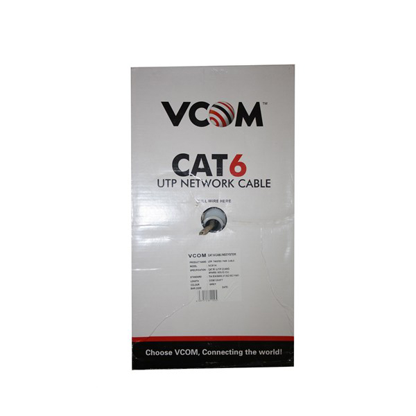 Vcom NC614-305 Utp Cat6 0.57CCA 305MT Gri Kablo