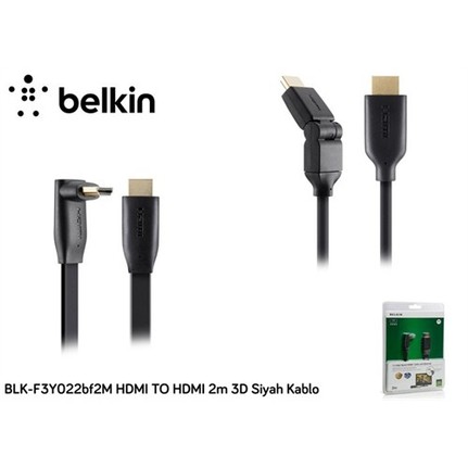 Belkin BLK-F3Y022BF 2M Hdmı To Hdmı 2M 3D Siyah Kablo