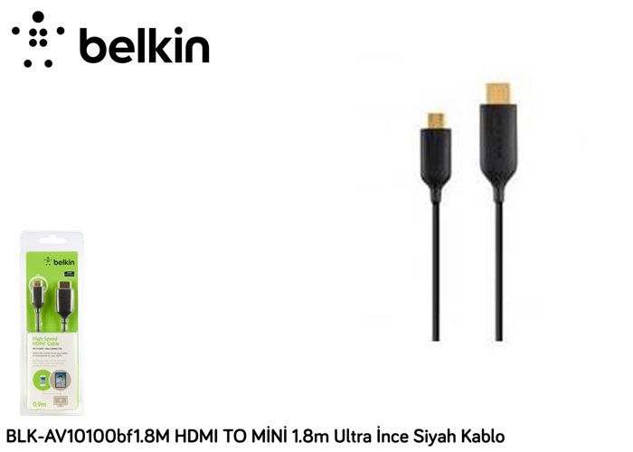 Belkin BLK-AV10100bf1.8M HDMI TO MİNİ 1.8mt Ultra Kablo