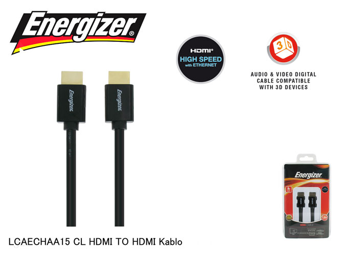 Energizer lcaechaa15 cl Hdmi To Hdmi 1.5m Kablo