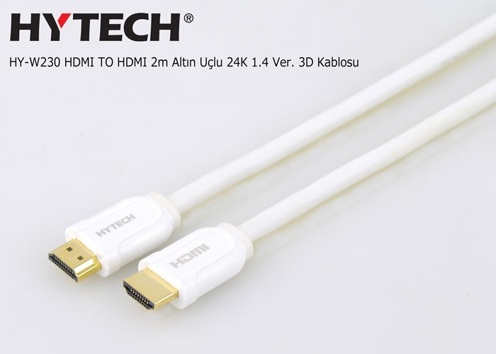 Hytech HY-W230 2mt Hdmi-m-hdmi-m 1.4 Versiyon 24k 3d Gold Kablo