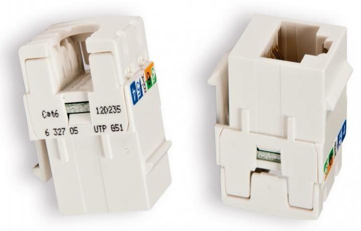 Legrand 632705 RJ45 Cat6 Utp 110 Bağlantı 8 Kontak 90 Derece