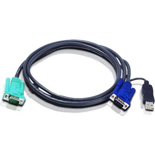 Aten 2L-5201U Usb Kvm Swicht için 1,20 Metre 1 x 15 pin SPHD erkek  -  1 x Monitör 15 pin HDB erkek