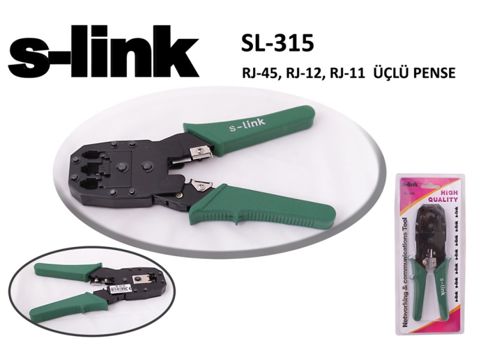 S-link SL-315 rj-45 - 8p8c - 6p6c - rj-12 - rj-11 Pense 4p4c - 4p2c