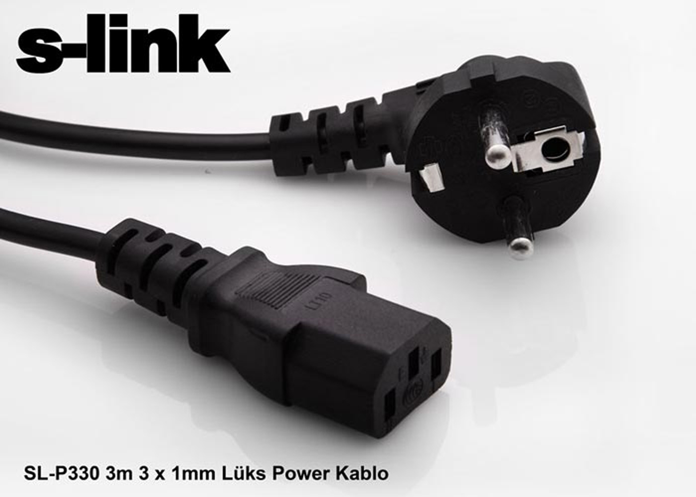 S-link SL-P330 3mt 3-1MM Power Elektrik Kablosu