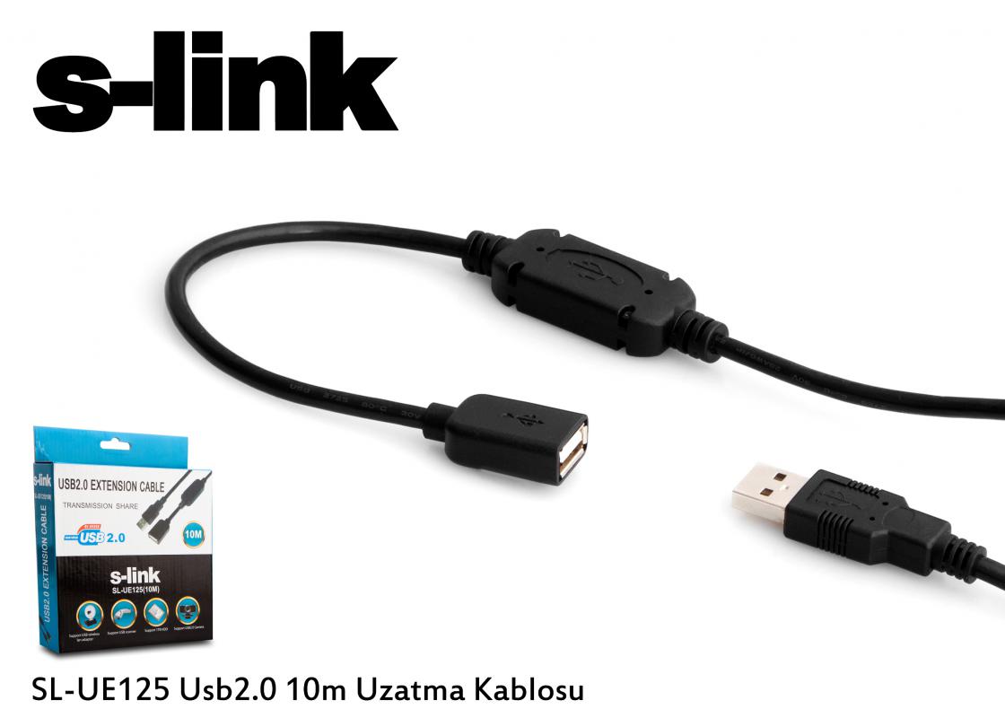 S-link SL-UE125 10mt Usb 2.0 Extender Usb Uzatma Kablosu