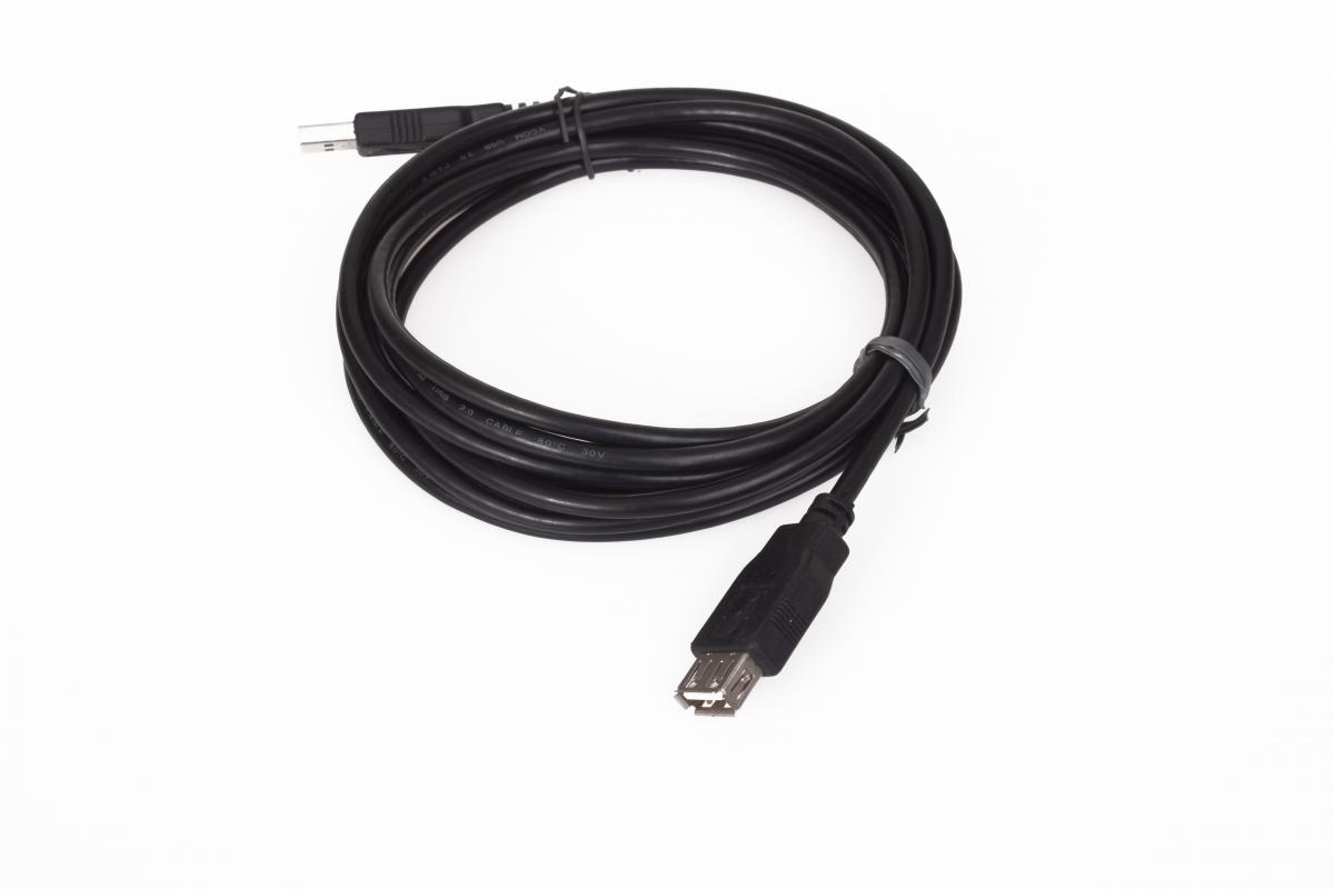 Vcom CU202-B-5  5MT Siyah 2.0 Usb Uzatma Kablosu