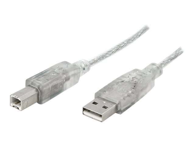 Vcom CU201 20MT 2.0 Usb Şeffaf Beyaz Yazıcı Kablosu