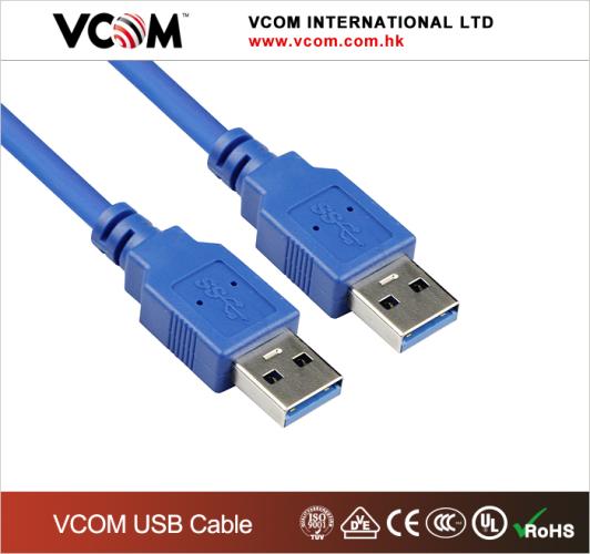 Vcom CU303-1.8mt Mavi USB 3.0 Am To Am Data Kablosu