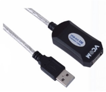 Vcom CU823-15 15mt Siyah 2.0 Usb Uzatma