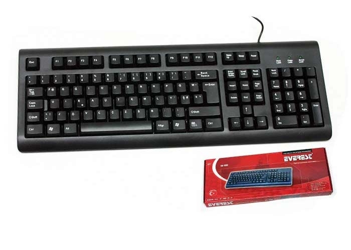 Everest KB-1002 Siyah USB Q Standart Klavye