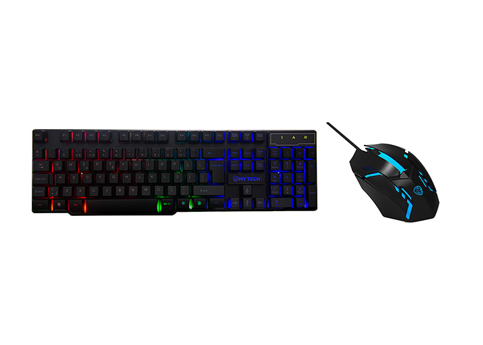 Hytech HKM-X78 VALOR Siyah Usb Gökkuşağı Zemin Aydınlatmalı Gaming Oyuncu Klavye + Mouse Set