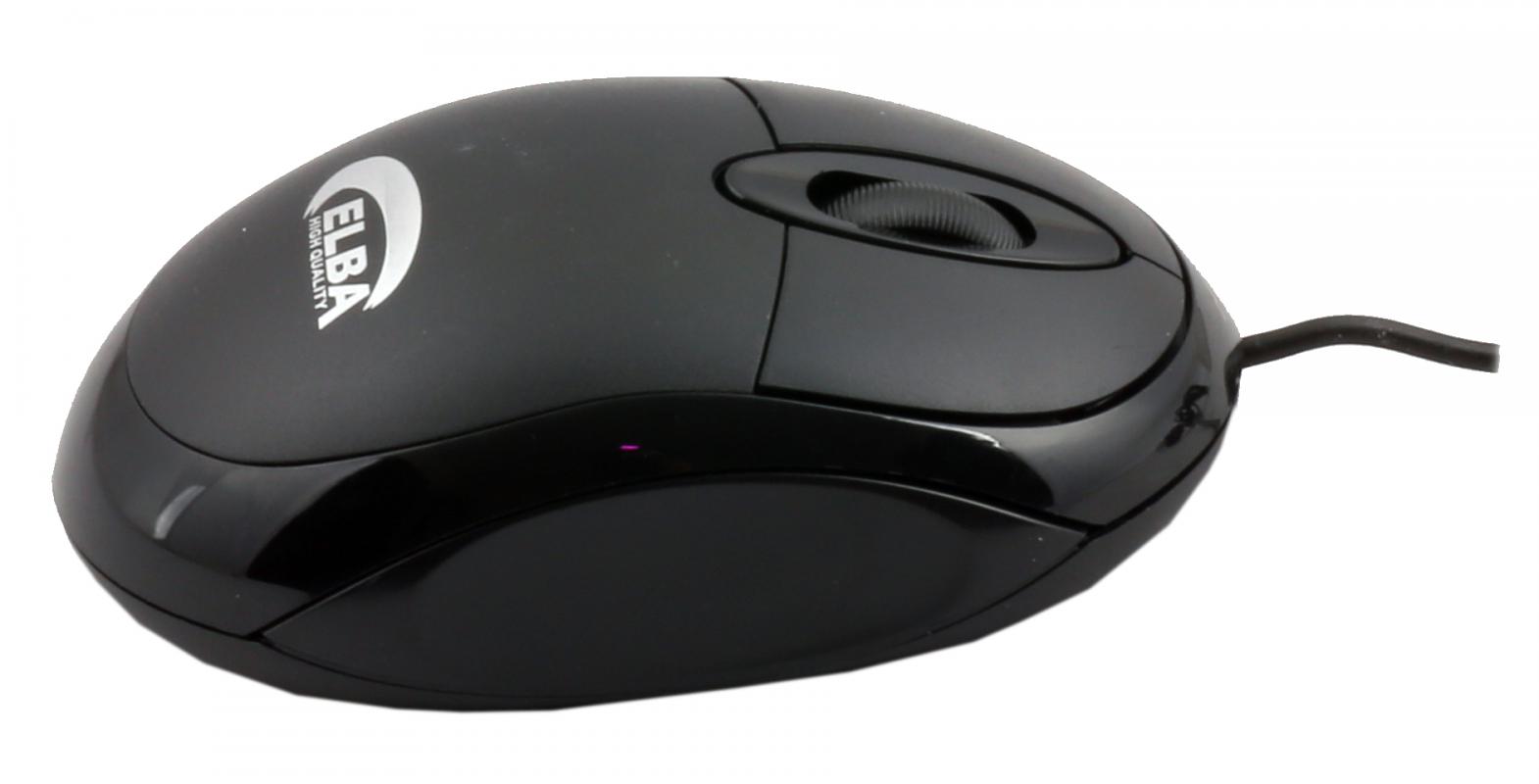 Elba EM-601 Siyah Usb Kablolu Optik Mouse 800 Dpı 3 Buton