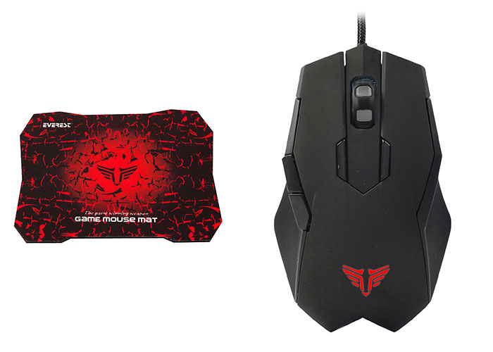 Everest SGM-X77 Usb Siyah Gaming Mouse Pad ve Oyuncu