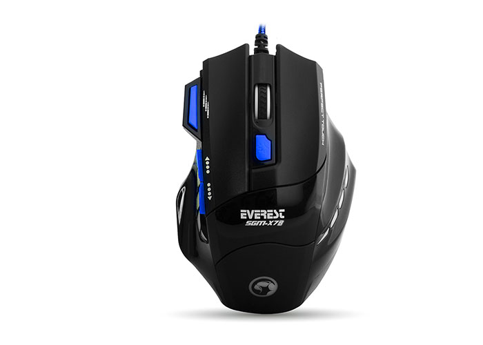 Everest SGM-X7B Usb Mavi Gaming Mouse Pad ve Oyuncu